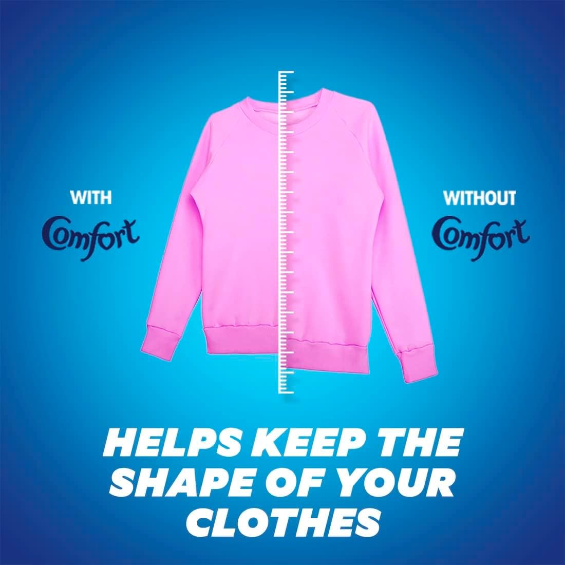 COMFORT Fabric Softener, Spring Dew, with freshness-burst technology for longer lasting fragrance & soft clothes, 4L x 2