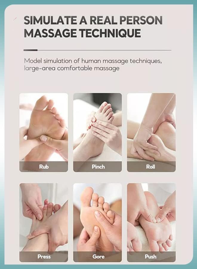Toshionics Foldable Foot Spa With Heating Bubbles Shiatsu Massager Rollers Mini Feet BathTub Basin Pedicure Bucket For Relieving Fatigue And Body Stress Home Relax Foot Spa Treatment (Grey And White)