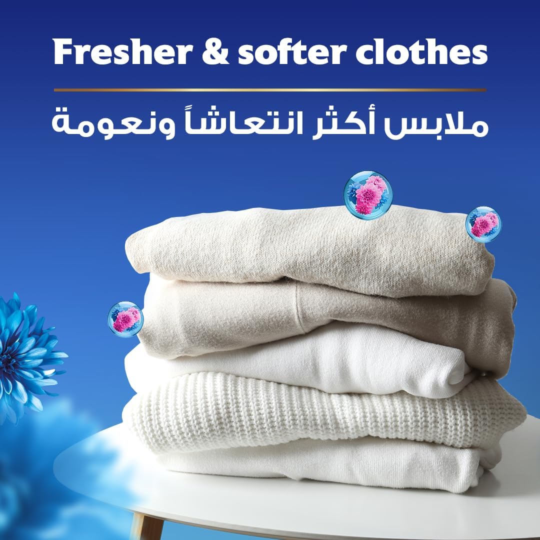 COMFORT Fabric Softener, Spring Dew, with freshness-burst technology for longer lasting fragrance & soft clothes, 4L x 2