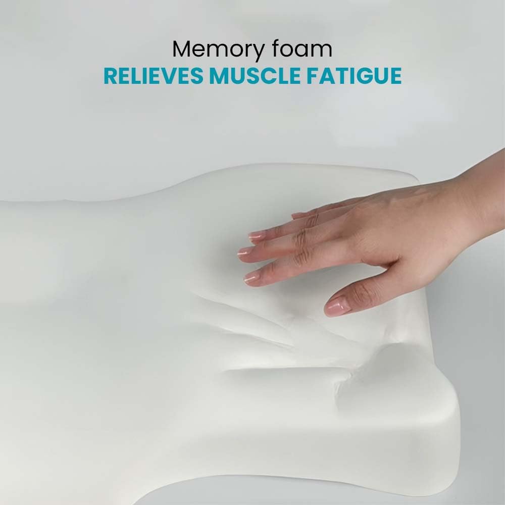 MOONCEE Premium Memory Foam Pillow for Neck Pain Relief, Adjustable Contour Orthopedic Cervical Pillow for Side, Back & Stomach Sleepers with Washable Cover