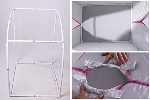 SKY LAND Sauna Family Portable Steam_Sauna 2L, Personal Therapeutic Sauna for Weight Loss, Detox Relaxation at Home, One PersonTent with Remote Control, Folding Chair, EM-9181