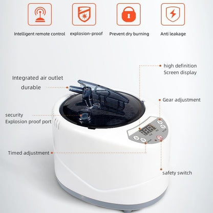 MGPGNOV Personal home steam sauna tent Sauna Private Room, portable Folding home spa steam sauna set, 2L Steam Pot Carrying Bag with remote control and temperature adjustment (Pink)