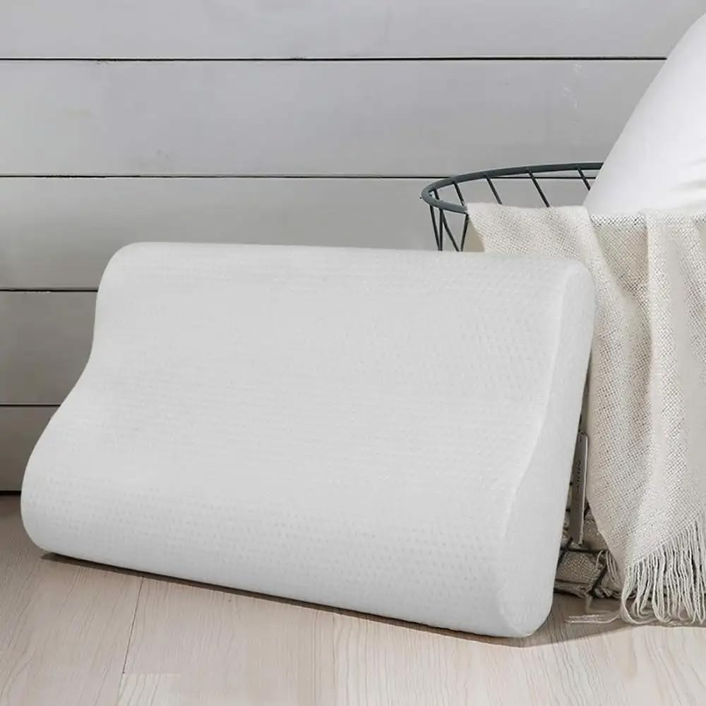 MOONCEE Premium Memory Foam Pillow for Neck Pain Relief, Adjustable Contour Orthopedic Cervical Pillow for Side, Back & Stomach Sleepers with Washable Cover