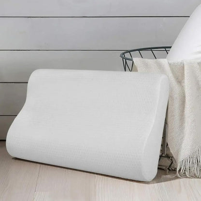 MOONCEE Premium Memory Foam Pillow for Neck Pain Relief, Adjustable Contour Orthopedic Cervical Pillow for Side, Back & Stomach Sleepers with Washable Cover