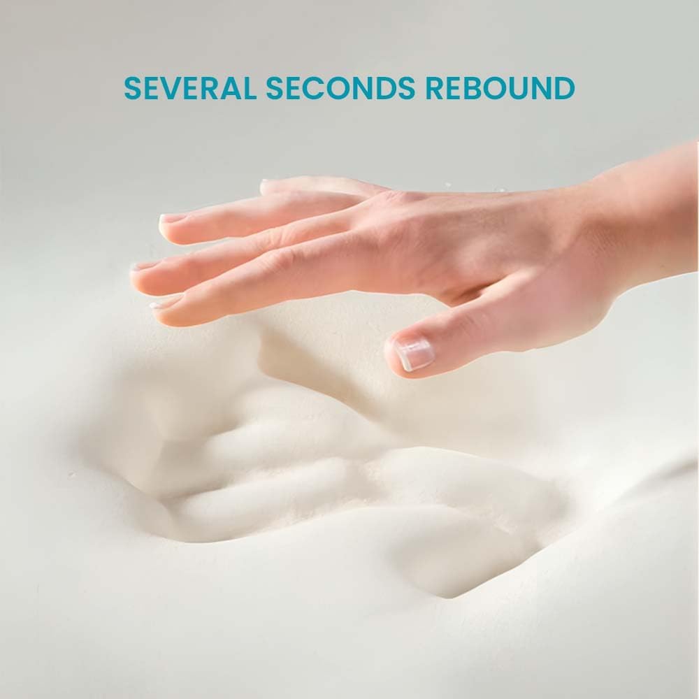 MOONCEE Premium Memory Foam Pillow for Neck Pain Relief, Adjustable Contour Orthopedic Cervical Pillow for Side, Back & Stomach Sleepers with Washable Cover