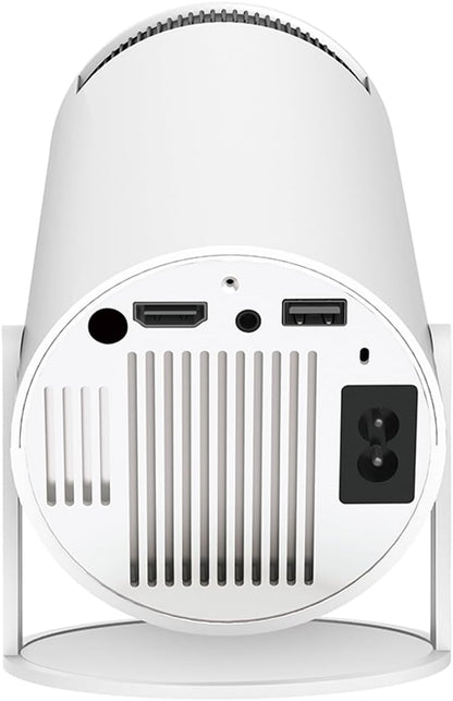 Mini Portable Projector 4K 1080P Full HD Compatible with Android 11 and Netflix - WiFi 6, BT 5.0, 180° Rotation, Small Home Theater Projector with Automatic Keyhole Correction