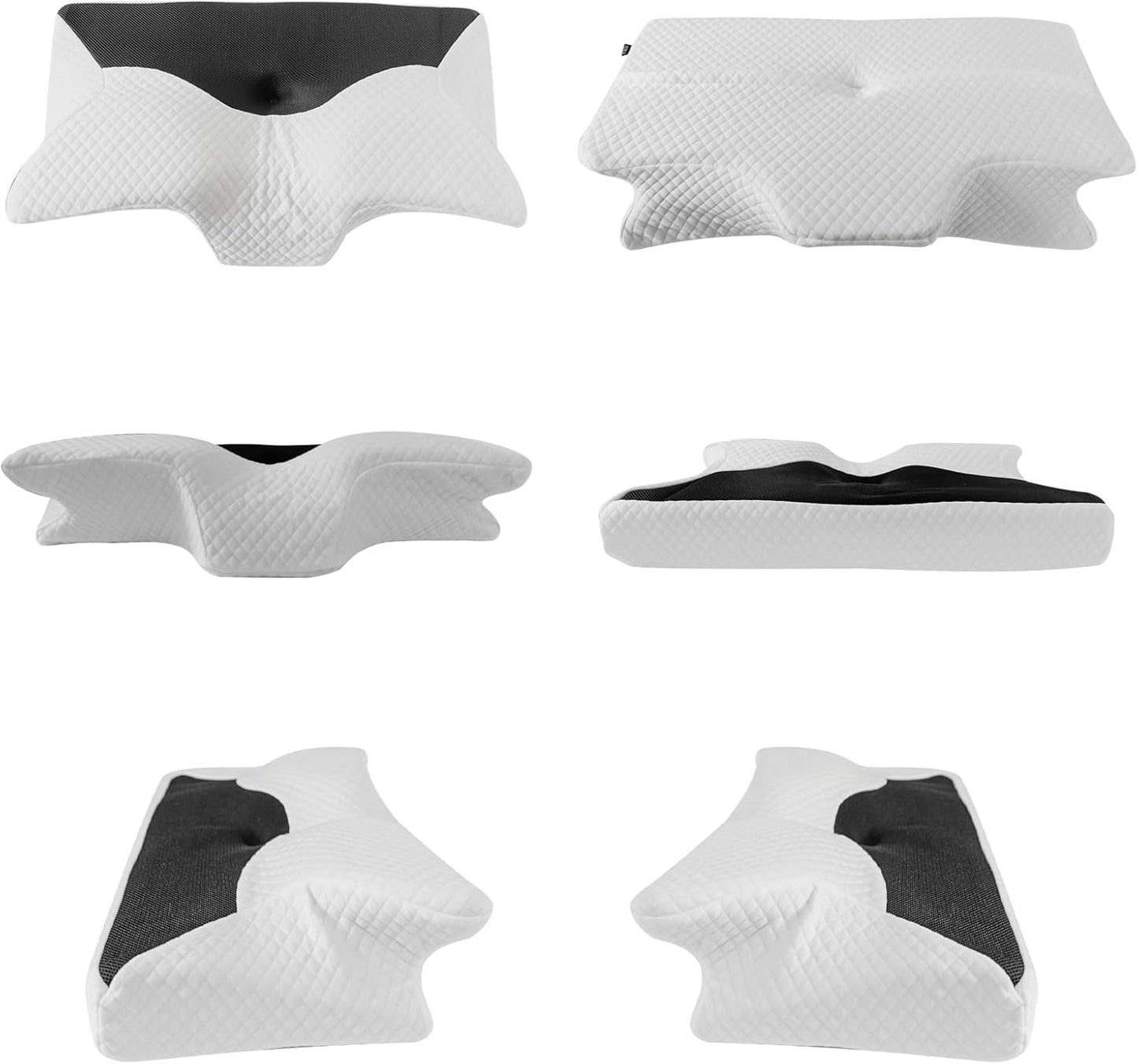 HOMCA Cervical Pillow Memory Foam Pillows - Contour Memory Foam Pillow for Neck Pain Relief, Orthopedic Neck Bed Pillow for Side Sleepers Back and Stomach