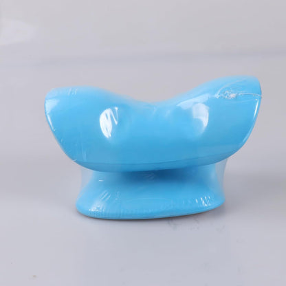 ComfortLife Neck Stretcher for Pain Relief, Neck and Shoulder Relaxer Cervical Traction Device Pillow for Muscle Relax and TMJ Pain Relief (Blue)