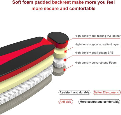 YOLEO Gravity Heavy Duty Inversion Table with Headrest & Adjustable Protective Belt Back Stretcher Machine for Pain Relief Therapy (Red)