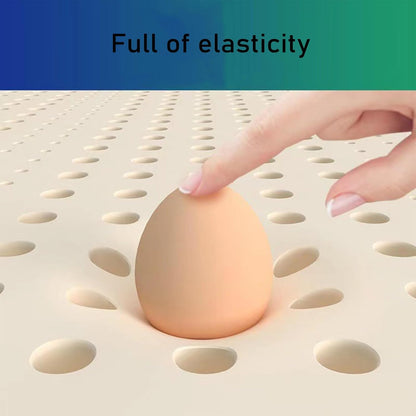 TFDRSEXVD 100% Natural Latex Mattress,Compression and No Deformation,Honeycomb Pore Ventilation,Soft and Comfortable, Latex Mattress,90x200cm(35x79in)