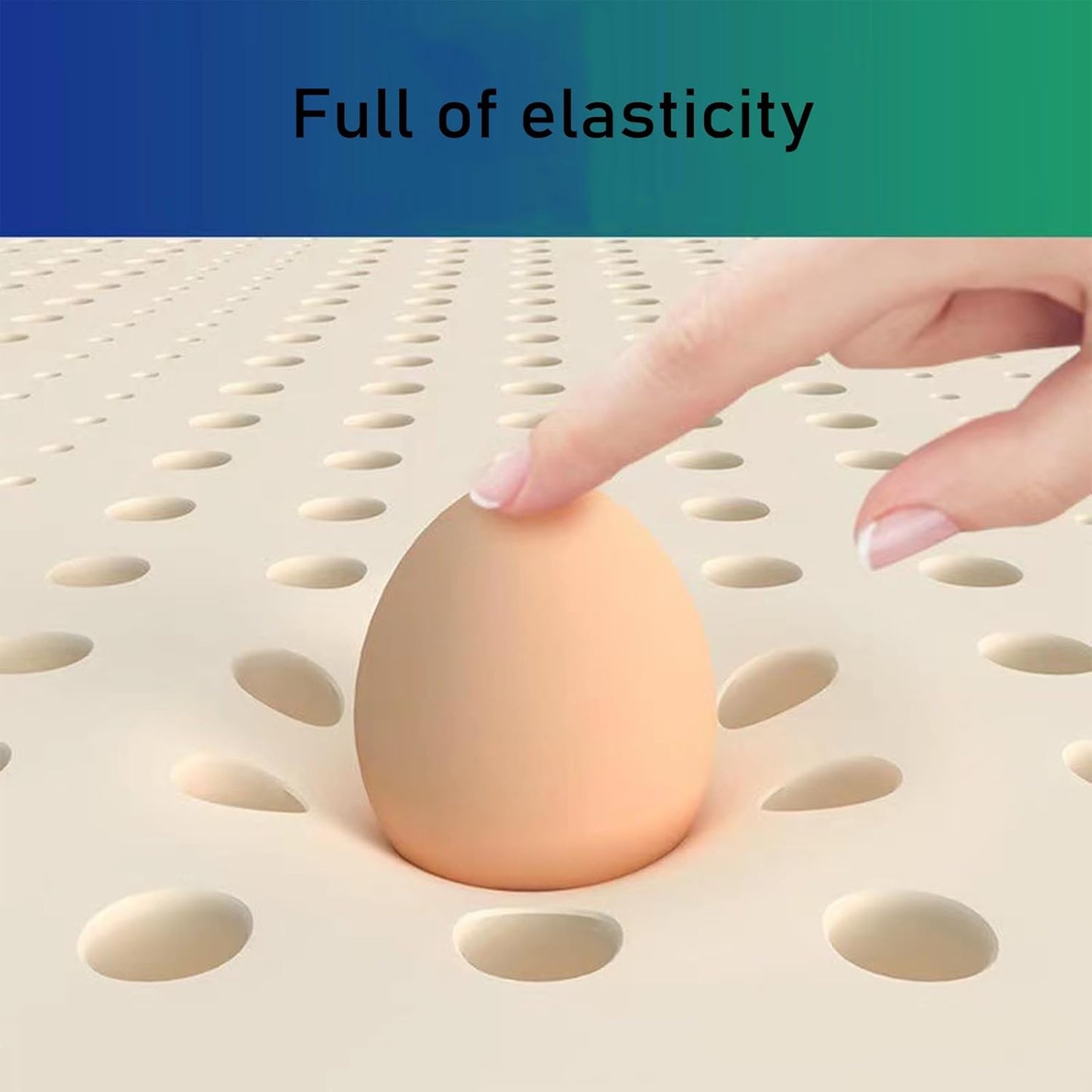 TFDRSEXVD 100% Natural Latex Mattress,Compression and No Deformation,Honeycomb Pore Ventilation,Soft and Comfortable, Latex Mattress,90x200cm(35x79in)