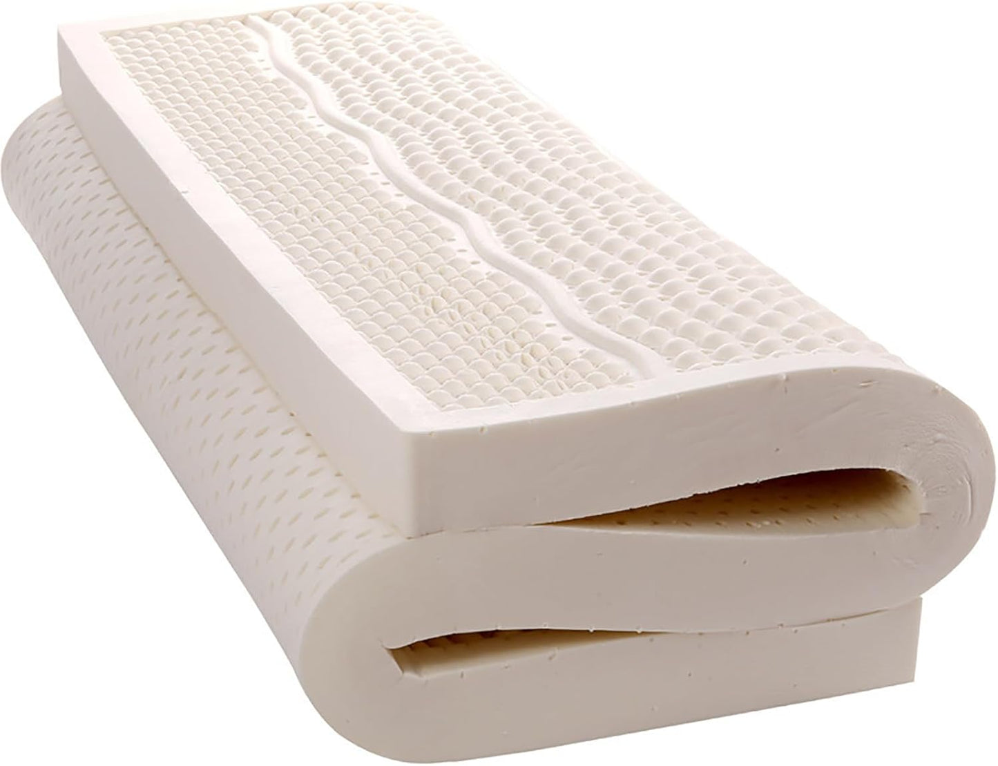 NaKeah Latex Mattress Topper - Organic Latex Topper Made from 100% Organic Latex Foam - Durable, Cooling, and Breathable - Organic Latex Mattress Topper,2.5cm,90x200cm
