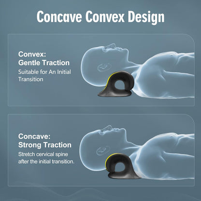 ComfortLife Neck Stretcher for Pain Relief, Neck and Shoulder Relaxer Cervical Traction Device Pillow for Muscle Relax and TMJ Pain Relief (Blue)