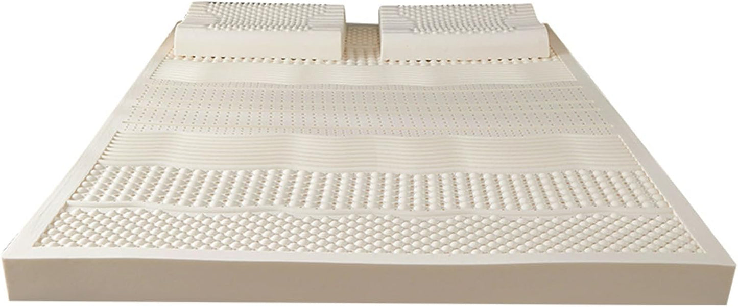 TFDRSEXVD 100% Natural Latex Mattress,Compression and No Deformation,Honeycomb Pore Ventilation,Soft and Comfortable, Latex Mattress,90x200cm(35x79in)