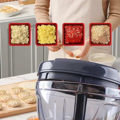 manual garlic choper is time-saving kitchen tool designed to simplify your daily food preparation.ensures while providing excellent control and safety Built with sharp durable stainless steel blades