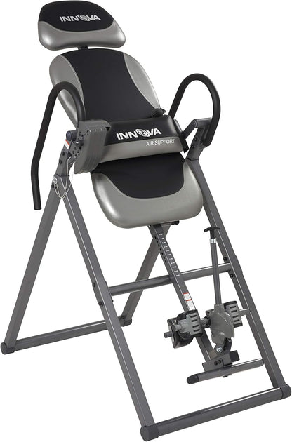 Innova Health and Fitness ITX9900 Inversion Table with Air Lumbar Support, Black/Gray