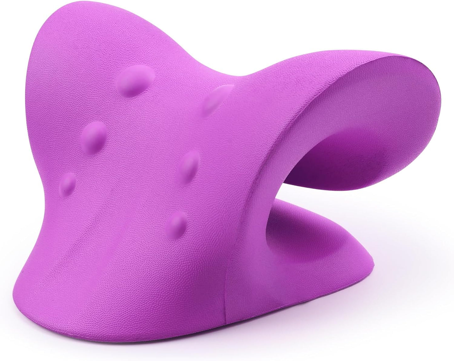 RESTCLOUD Neck and Shoulder Relaxer, Cervical Traction Device for TMJ Pain Relief and Cervical Spine Alignment, Chiropractic Pillow, Neck Stretcher (Black)