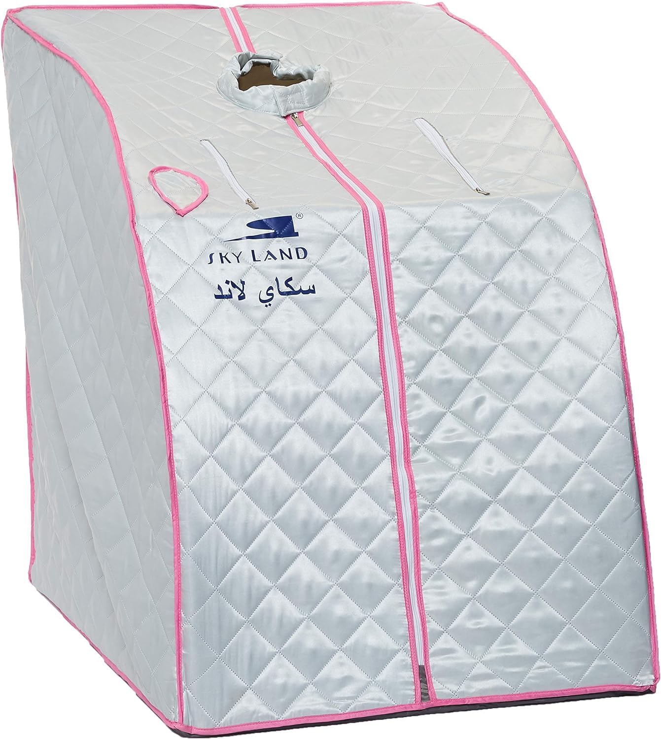 SKY LAND Sauna Family Portable Steam_Sauna 2L, Personal Therapeutic Sauna for Weight Loss, Detox Relaxation at Home, One PersonTent with Remote Control, Folding Chair, EM-9181