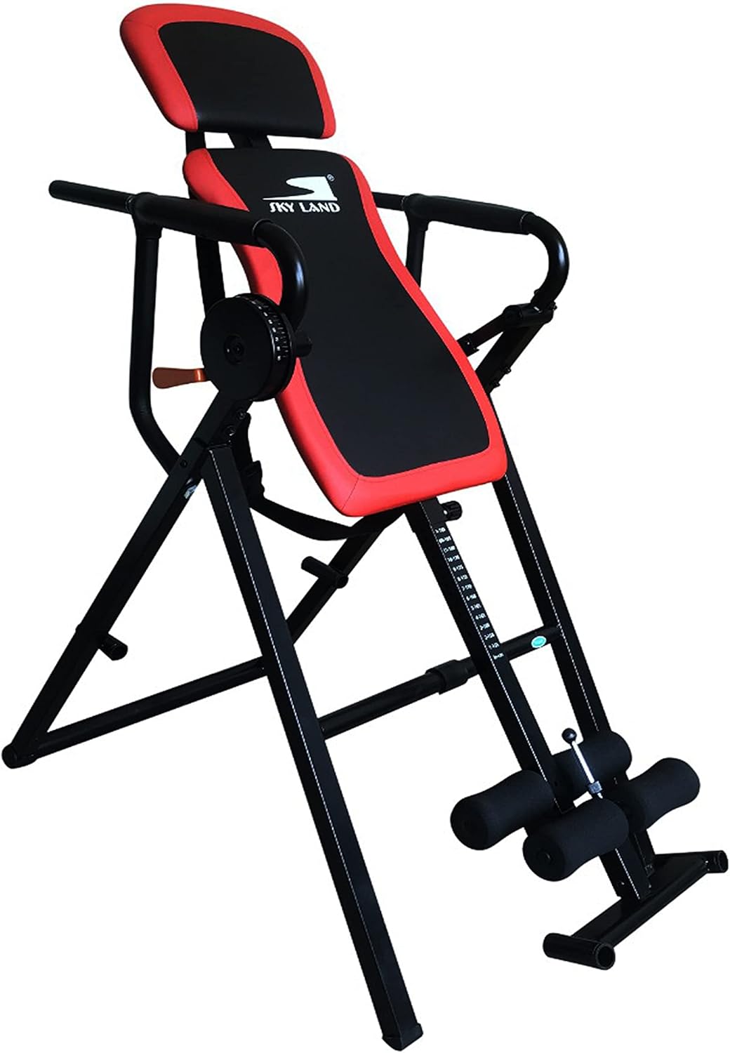 SKY LAND 6 In 1 Sturdy Inversion Table-Em-1863: Inversion/Steel Frame/Adj.Safety Belt/Extra-Large Padding/Comfortable Safety Feet Bar/Intelligent Swivel System/For Stretching, Pain Relief-EM-1863
