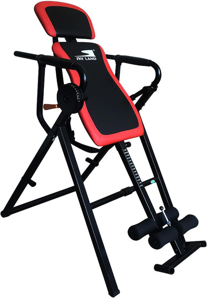 SKY LAND 6 In 1 Sturdy Inversion Table-Em-1863: Inversion/Steel Frame/Adj.Safety Belt/Extra-Large Padding/Comfortable Safety Feet Bar/Intelligent Swivel System/For Stretching, Pain Relief-EM-1863