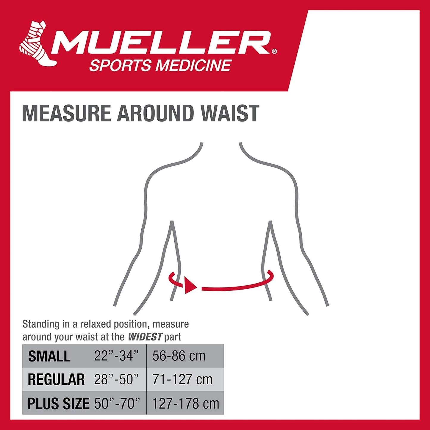 MUELLER ADJUSTABLE LUMBAR BACK BRACE PLUS SIZE: 64179