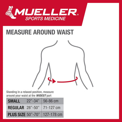 MUELLER ADJUSTABLE LUMBAR BACK BRACE PLUS SIZE: 64179