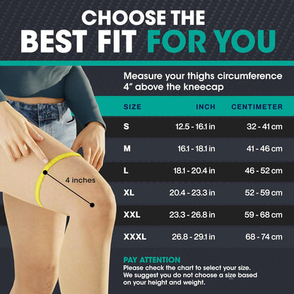 Modvel Knee Braces for Knee Pain Women & Men - 2 Pack Knee Brace for Knee Pain Set, Knee Brace Compression Sleeve, Knee Braces for Knee Pain Meniscus Tear, ACL & Arthritis Pain Relief - Knee Sleeves