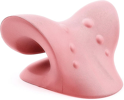 RESTCLOUD Neck and Shoulder Relaxer, Cervical Traction Device for TMJ Pain Relief and Cervical Spine Alignment, Chiropractic Pillow, Neck Stretcher (Black)