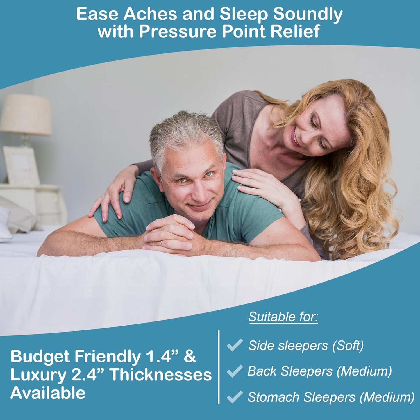 Turmerry 2.4" Green Natural Organic Egg Crate Latex Mattress Topper King Size - Soft Plush Pillow Top - GOLS Certified Convoluted Foam - Pressure Point Back Pain Relief Sleep Cool Bed Pad