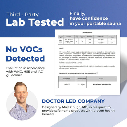 Runitude Portable Sauna Steam Tent | Full Size Home Personal Sauna Box Steam Room | Touchscreen 1000W 2.6 litre Generator | Including 1x Chair, 1x Foot Mat & 1x Protective Floor Mat | Men & Women