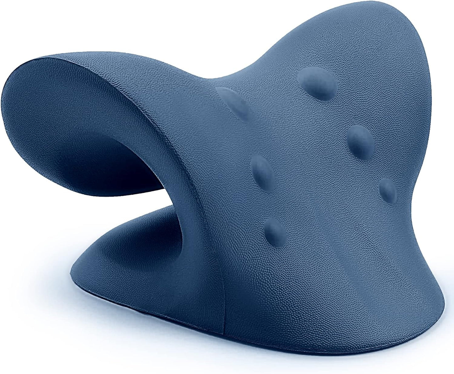 RESTCLOUD Neck and Shoulder Relaxer, Cervical Traction Device for TMJ Pain Relief and Cervical Spine Alignment, Chiropractic Pillow, Neck Stretcher (Black)