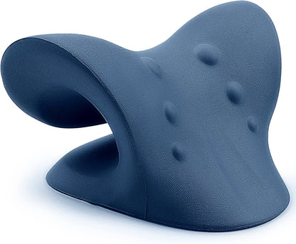 RESTCLOUD Neck and Shoulder Relaxer, Cervical Traction Device for TMJ Pain Relief and Cervical Spine Alignment, Chiropractic Pillow, Neck Stretcher (Black)