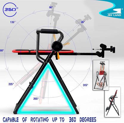 SKY LAND 6 In 1 Sturdy Inversion Table-Em-1863: Inversion/Steel Frame/Adj.Safety Belt/Extra-Large Padding/Comfortable Safety Feet Bar/Intelligent Swivel System/For Stretching, Pain Relief-EM-1863
