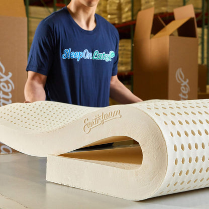 Sleep On Latex Pure Green Natural Mattress Topper - Firm - 1 Inch - Twin Size (GOLS Certified Organic)