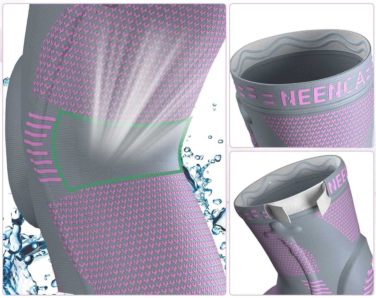 NEENCA Professional Knee Brace，Compression Knee Sleeve with Patella Gel Pad & Side Stabilizers Knee Support Bandage for Pain Relief Medical Knee Pad for ACL Running Joint Recovery